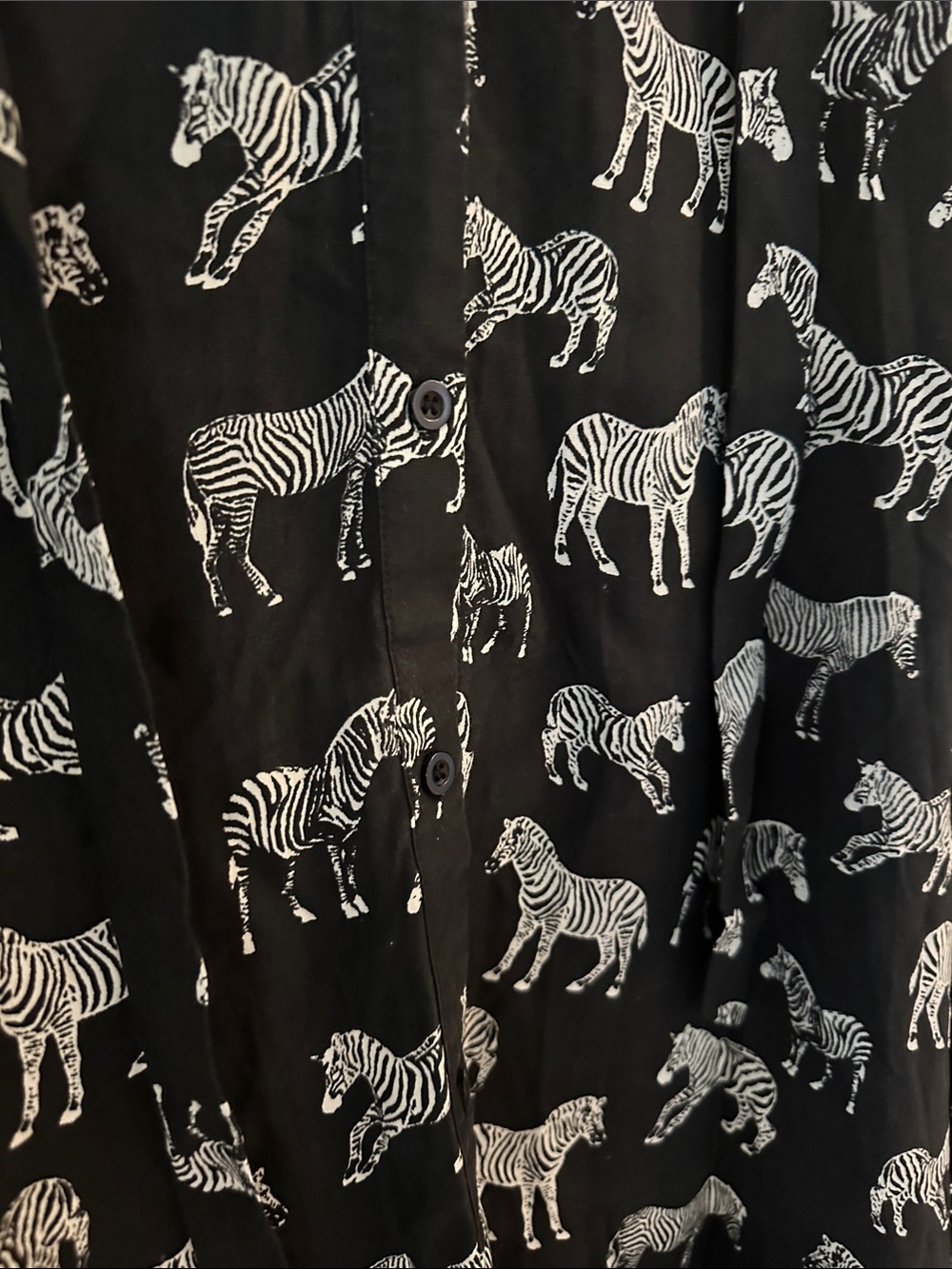 Anthropologie Black Zebra Print Sleeveless Hi-Lo Dress - Picture 2 of 5